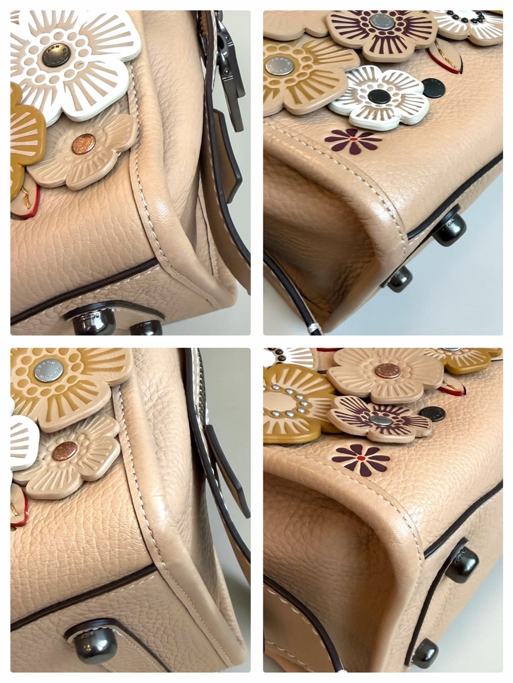 Like New Coach Rogue 30 Tea Rose Satchel - Picture 11 of 15